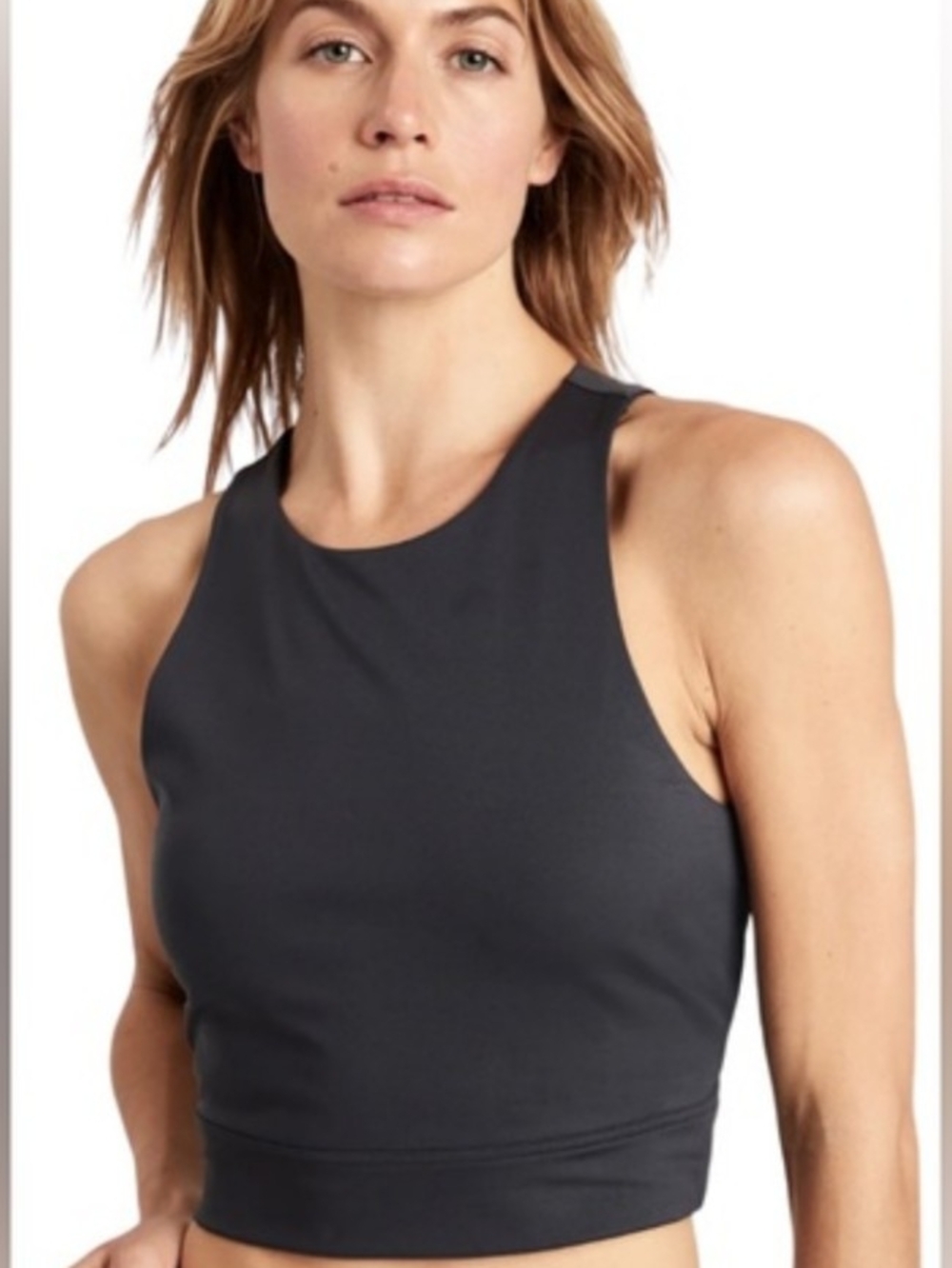 Banana Republic Dark Grey Sports Crop Top Extra Small
